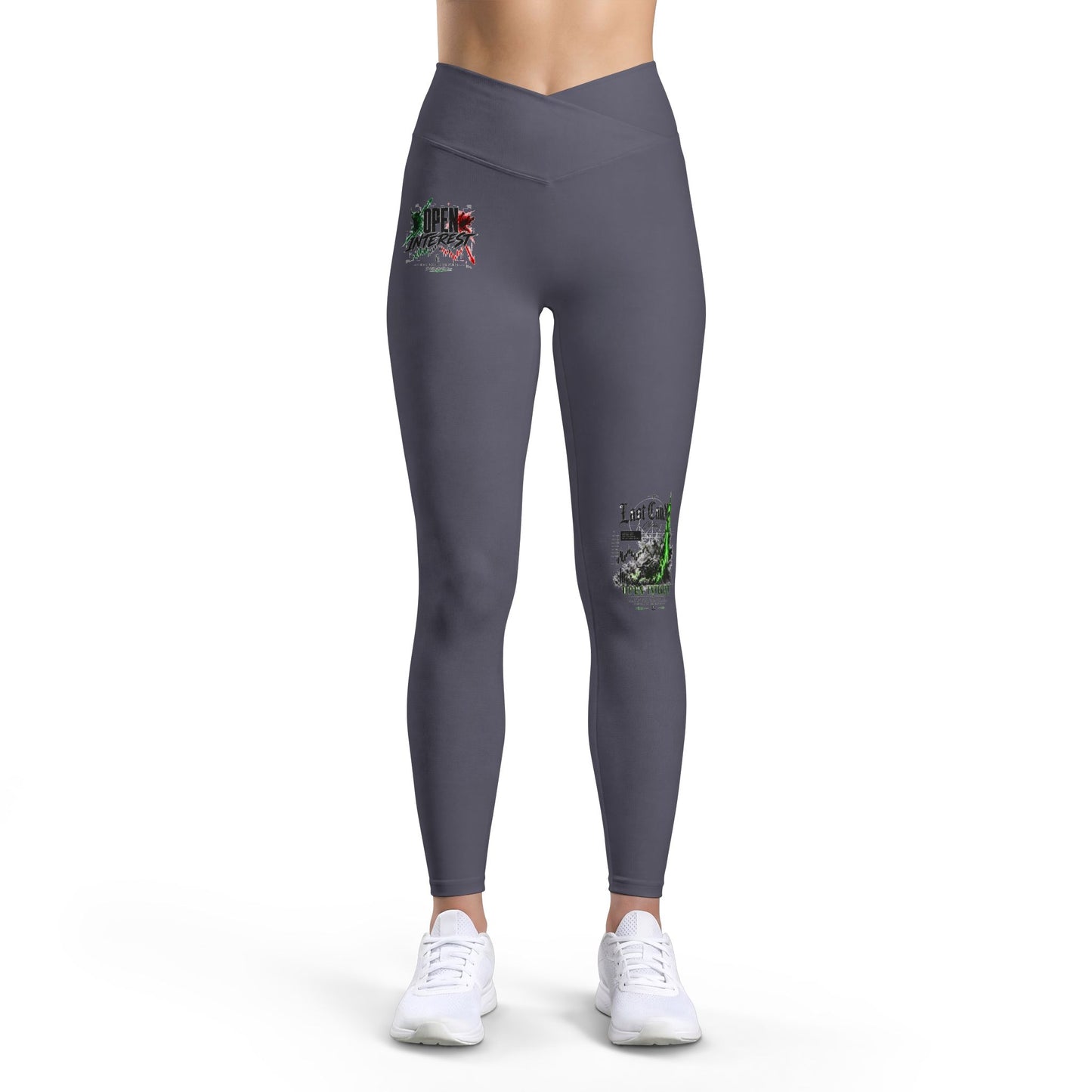Skull & Roses Luxe Women's Leggings — Gothic Floral Athletic Leggings