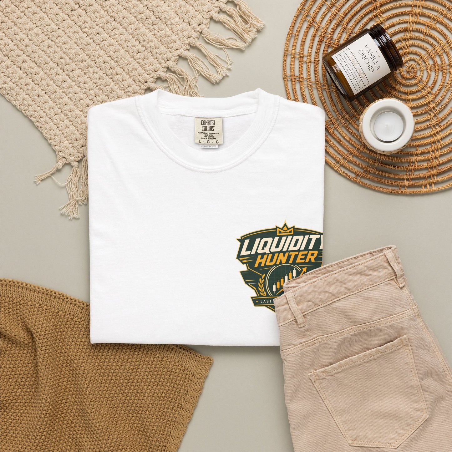 Liquidity Hunter T-Shirt — Retro Badge Graphic Tee