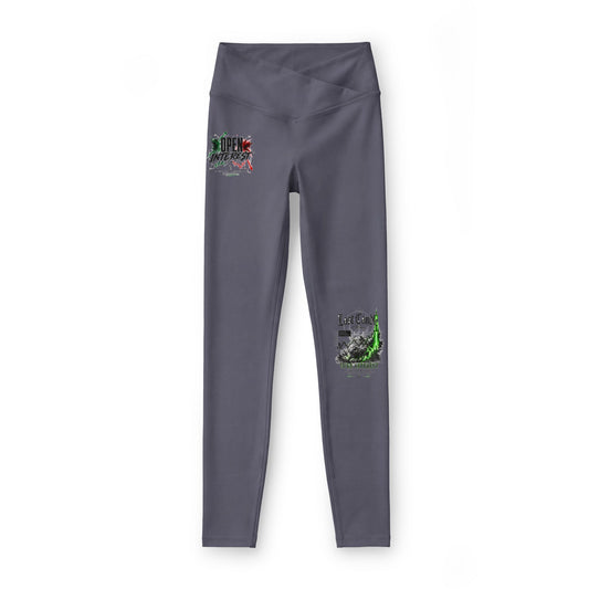 Skull & Roses Luxe Women's Leggings — Gothic Floral Athletic Leggings