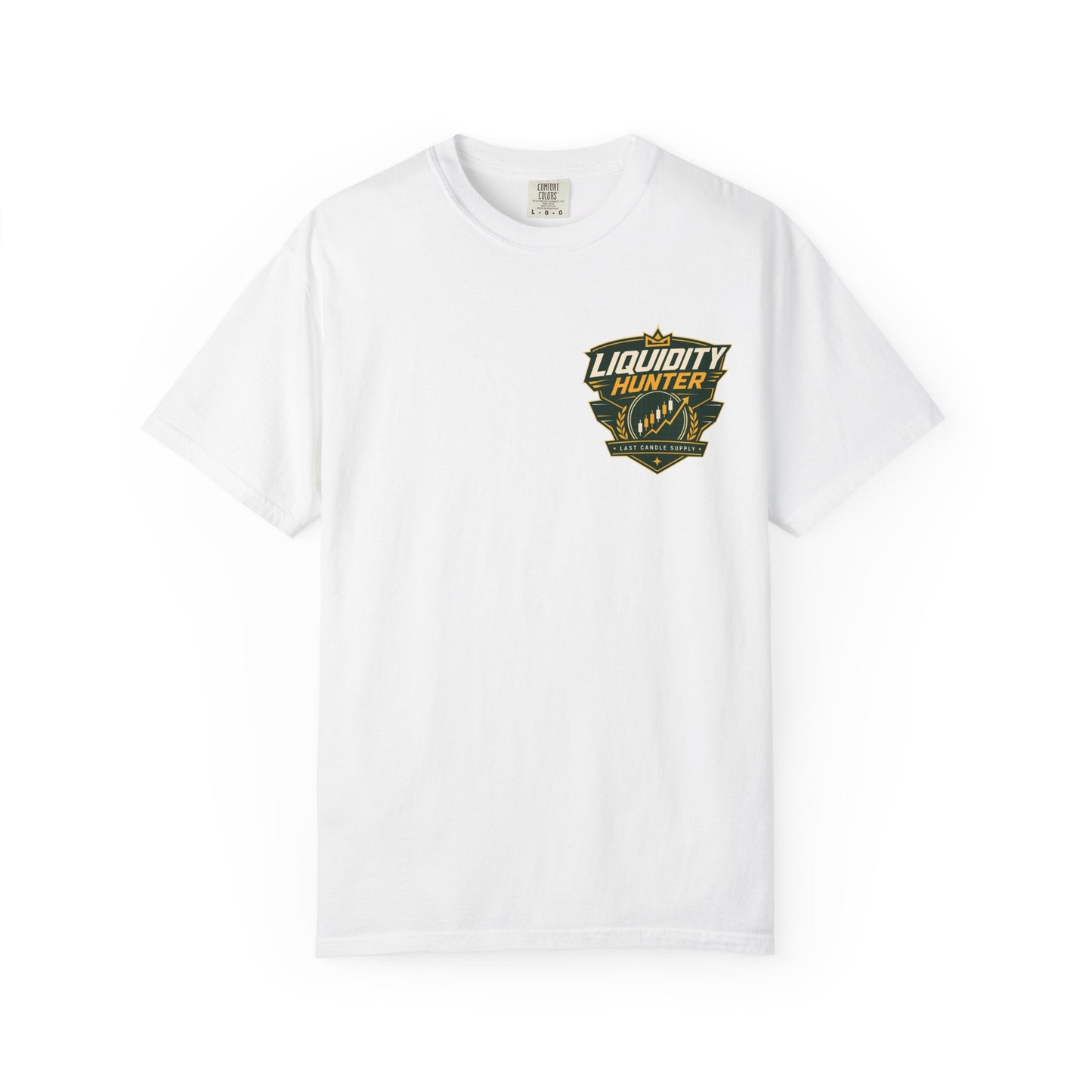 Liquidity Hunter T-Shirt — Retro Badge Graphic Tee